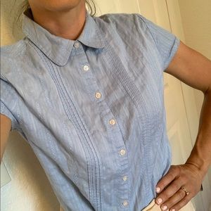 Peter Pan Collared Prairie Blouse size M